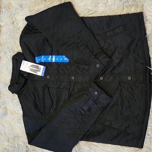 Dakine Men's Snap Button Black Quilted Lightweight Overshirt Jacket